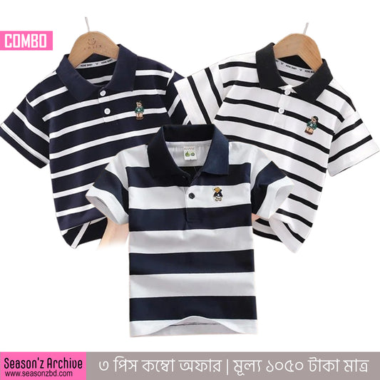 Kids Premium Polo T-Shirt - COMBO 02