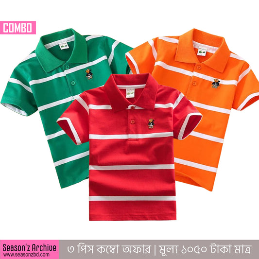 Kids Premium Polo T-Shirt - COMBO 04