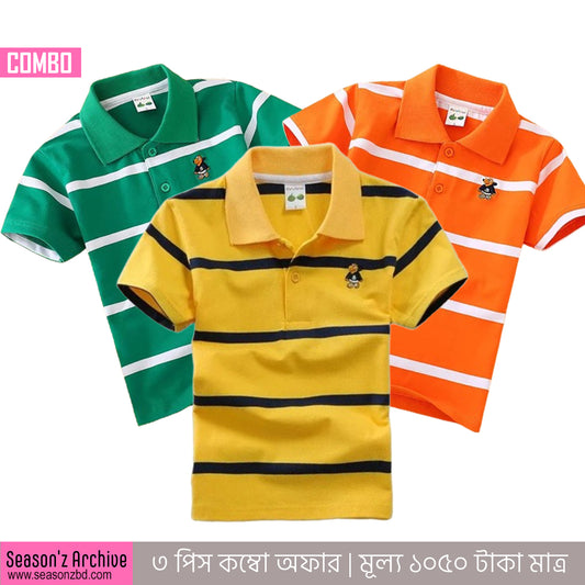 Kids Premium Polo T-Shirt - COMBO 05