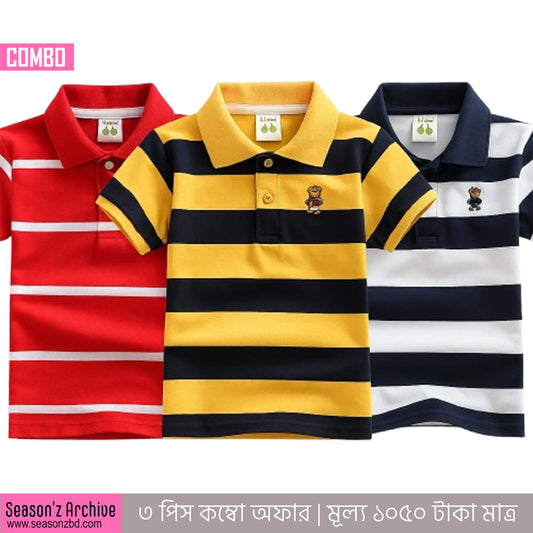 Kids Premium Polo T-Shirt - COMBO 20
