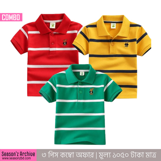 Kids Premium Polo T-Shirt - COMBO 21